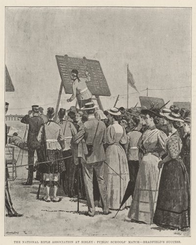 La Asociación Nacional de Rifles en Bisley, Partido de Escuelas Públicas, Éxito de Bradfield de William Barnes Wollen